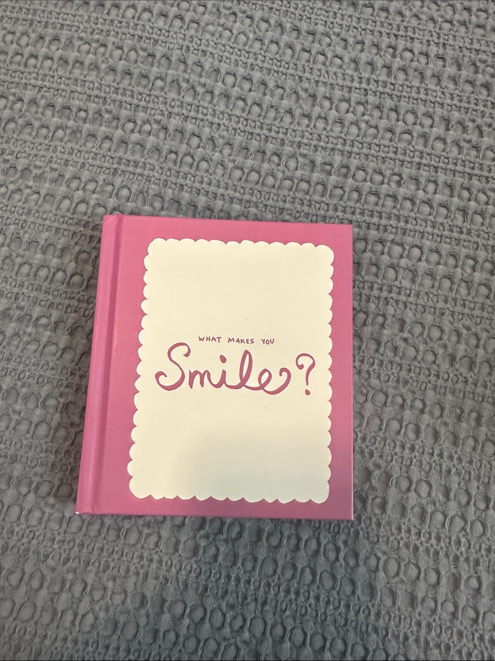Pink "What Makes You Smile?" Decorative Journal